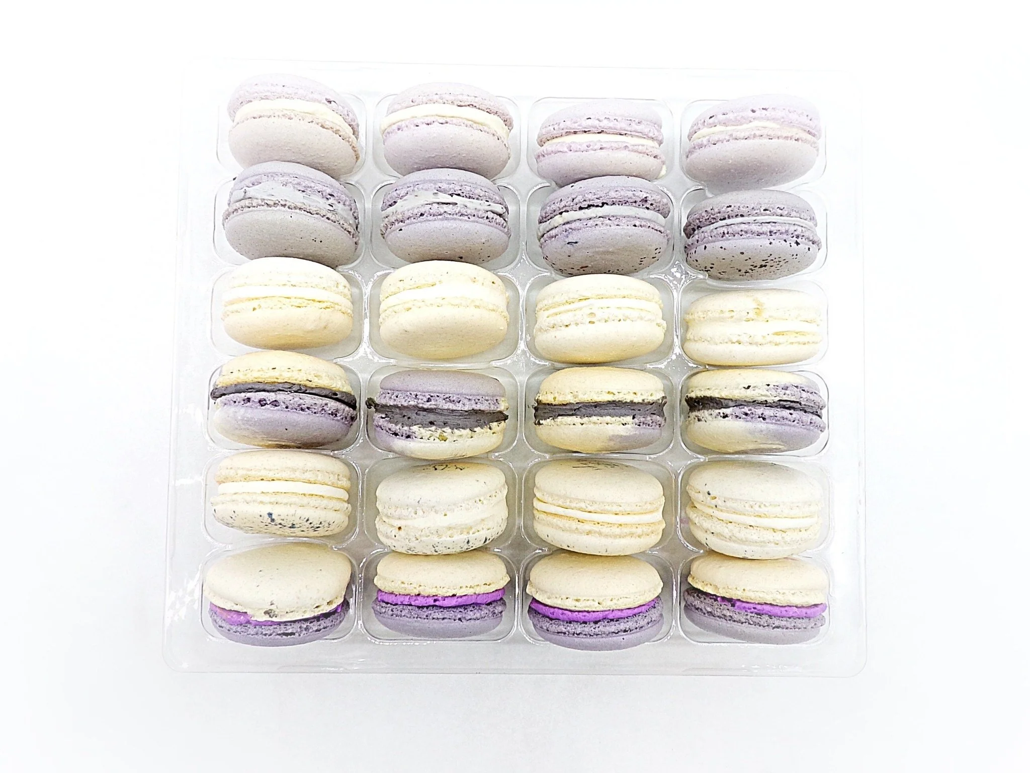 24 Pack Assorted Macaron, The Grey Set | Great for any party, celebration. - Image 3