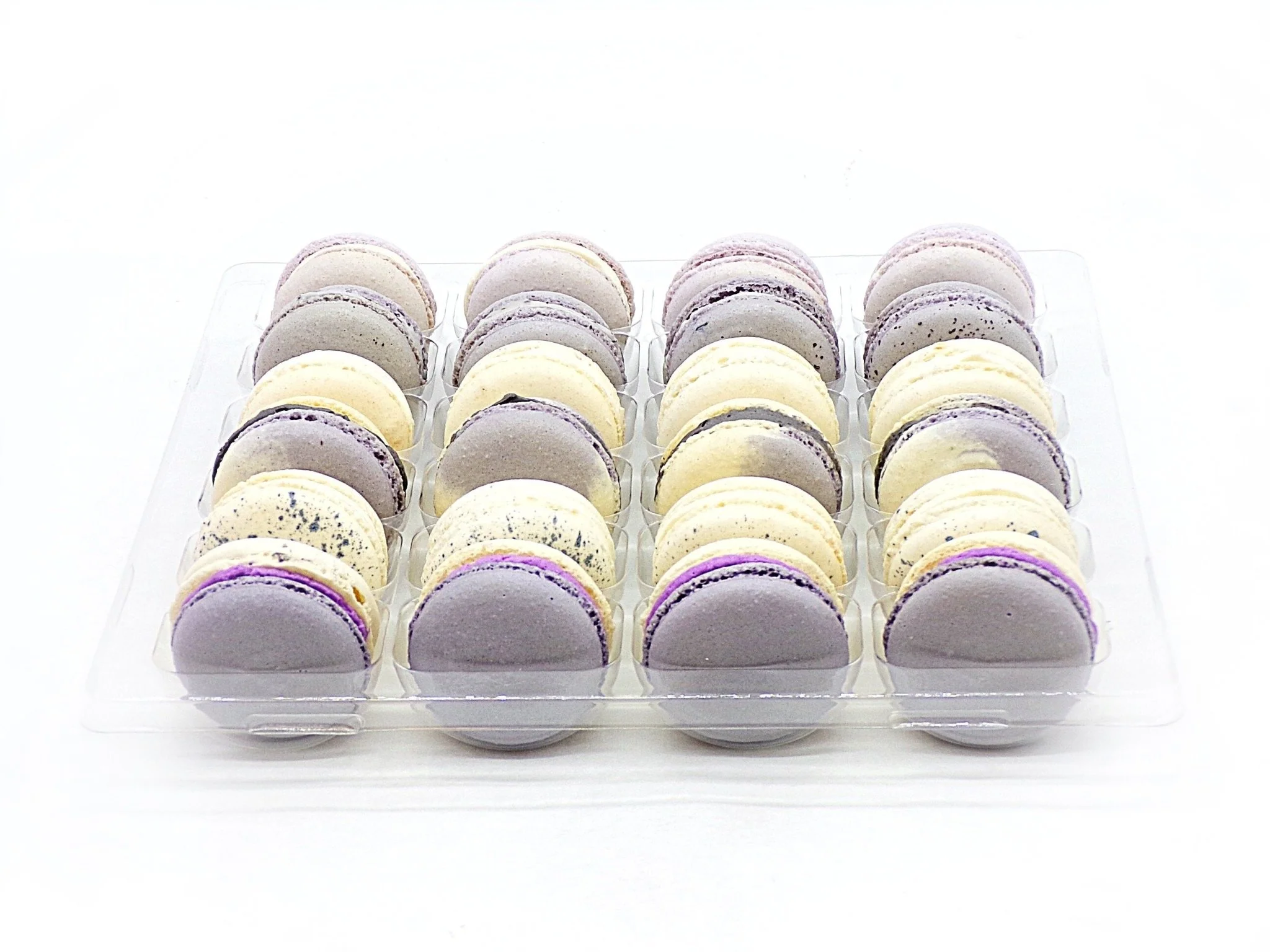 24 Pack Assorted Macaron, The Grey Set | Great for any party, celebration. - Image 4