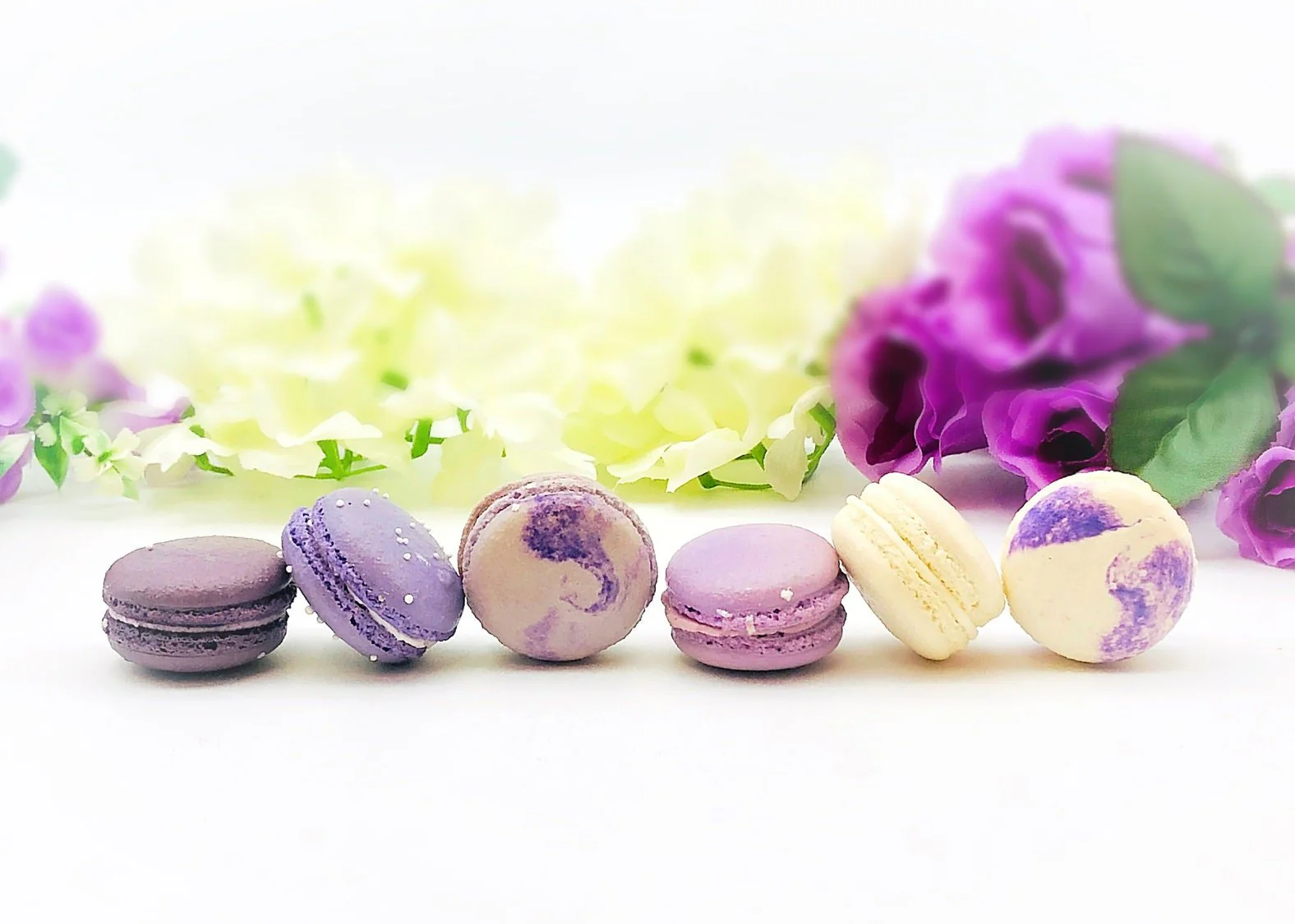 24 Pack Assorted Macaron, The Purple Set | Great for any party, celebration. - Image 3