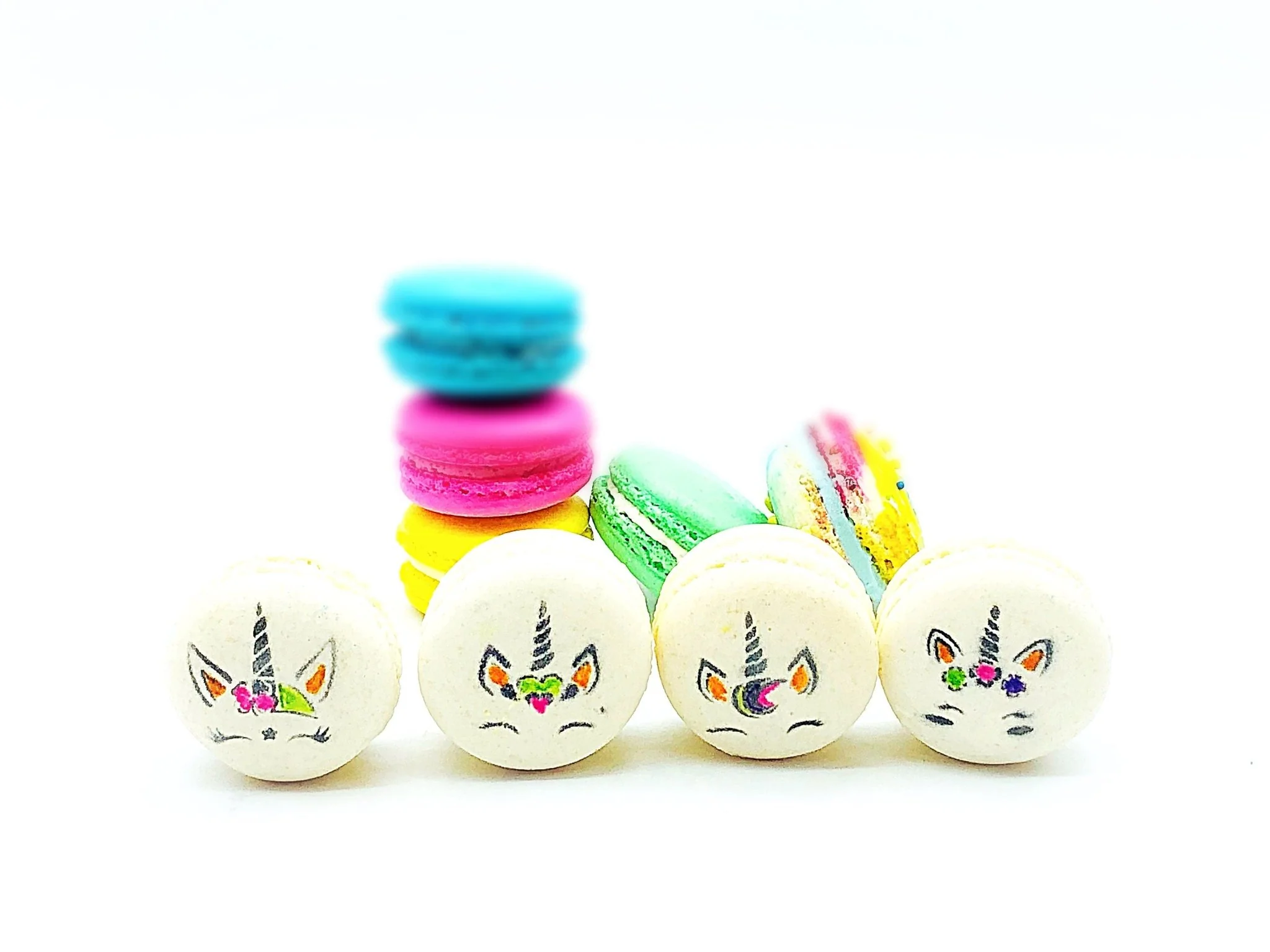 24 Pack Assorted Macaron, The Unicorn Set #1 | Great for any party, celebration. - Image 5