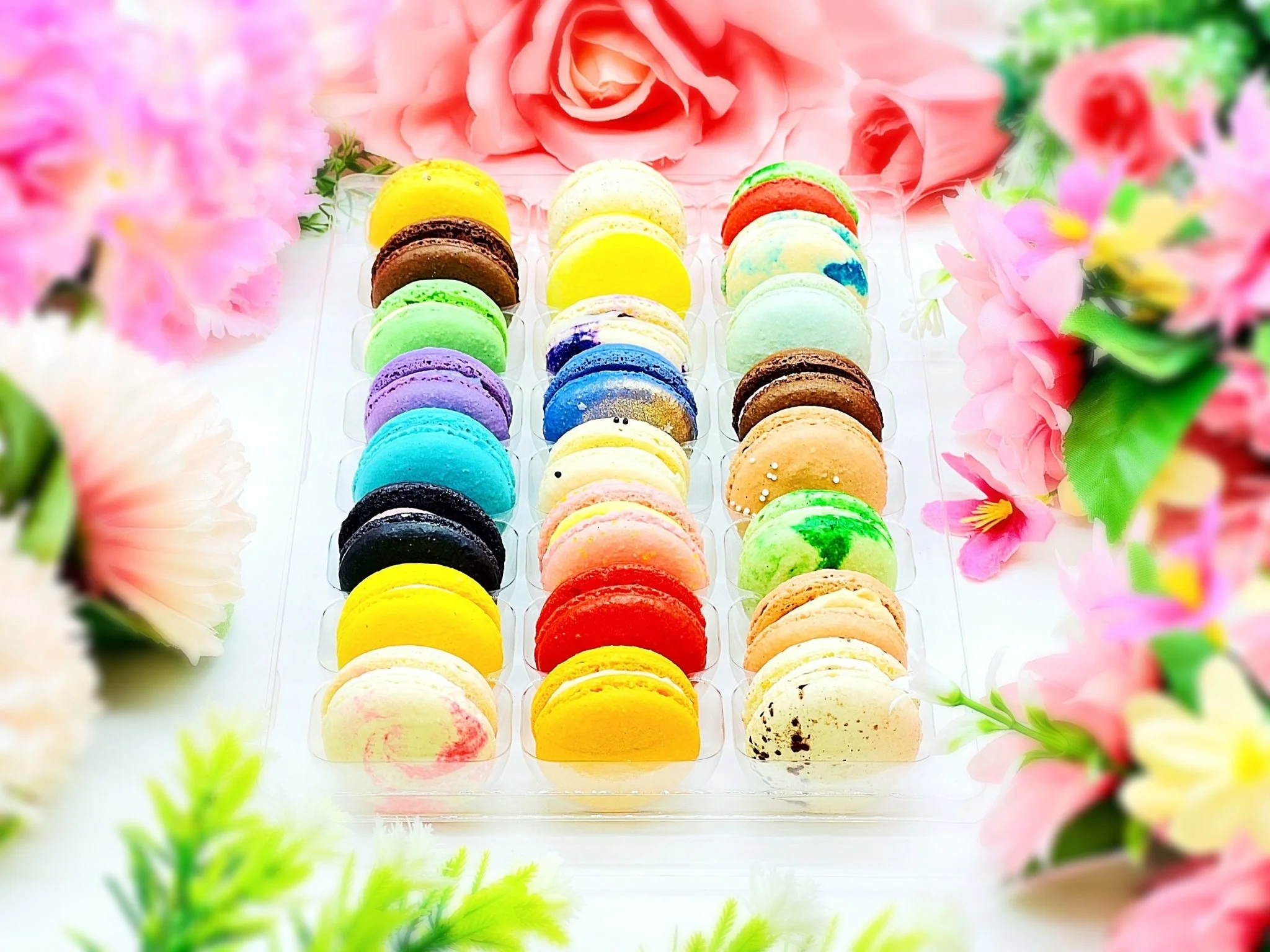 24 Pack | Surprise Me! French Macarons - Flavor Guide Included - Image 8