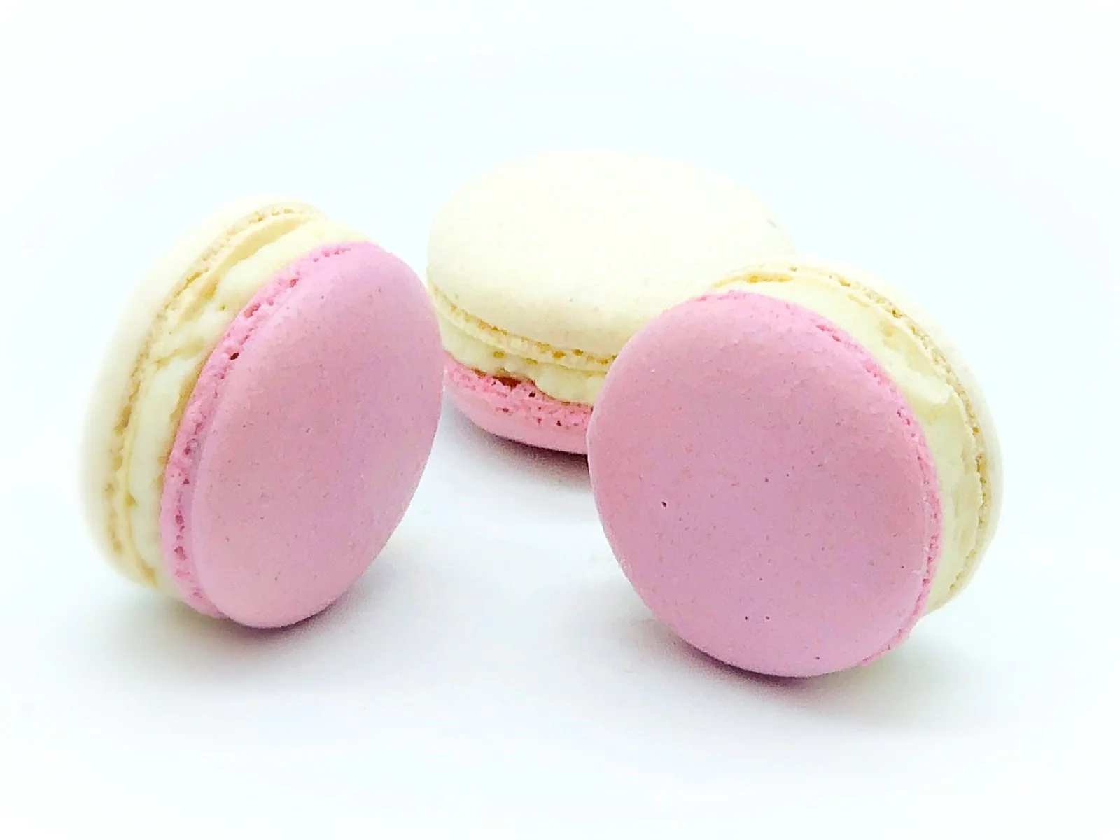 6 Pack Raspberry White Chocolate Ganache Macarons - Image 4