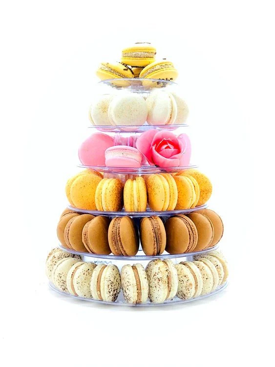 6 Tier Macaron Tower with Protective Case | Adjustable and Reusable - Image 3