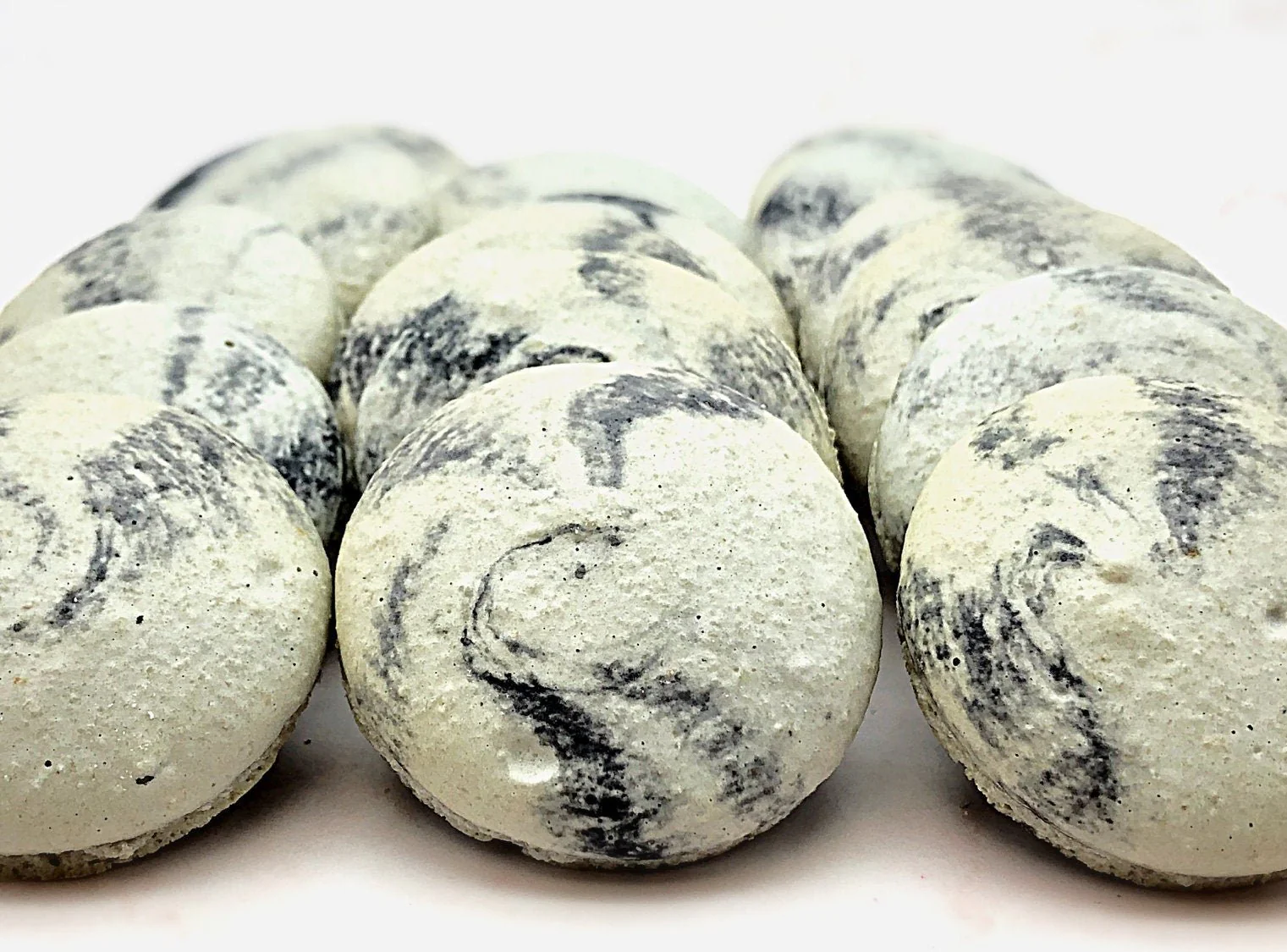 Black Marbled French Macaron Shell | Perfect for Cake Decorators or Your Dessert DIY Project - Image 3