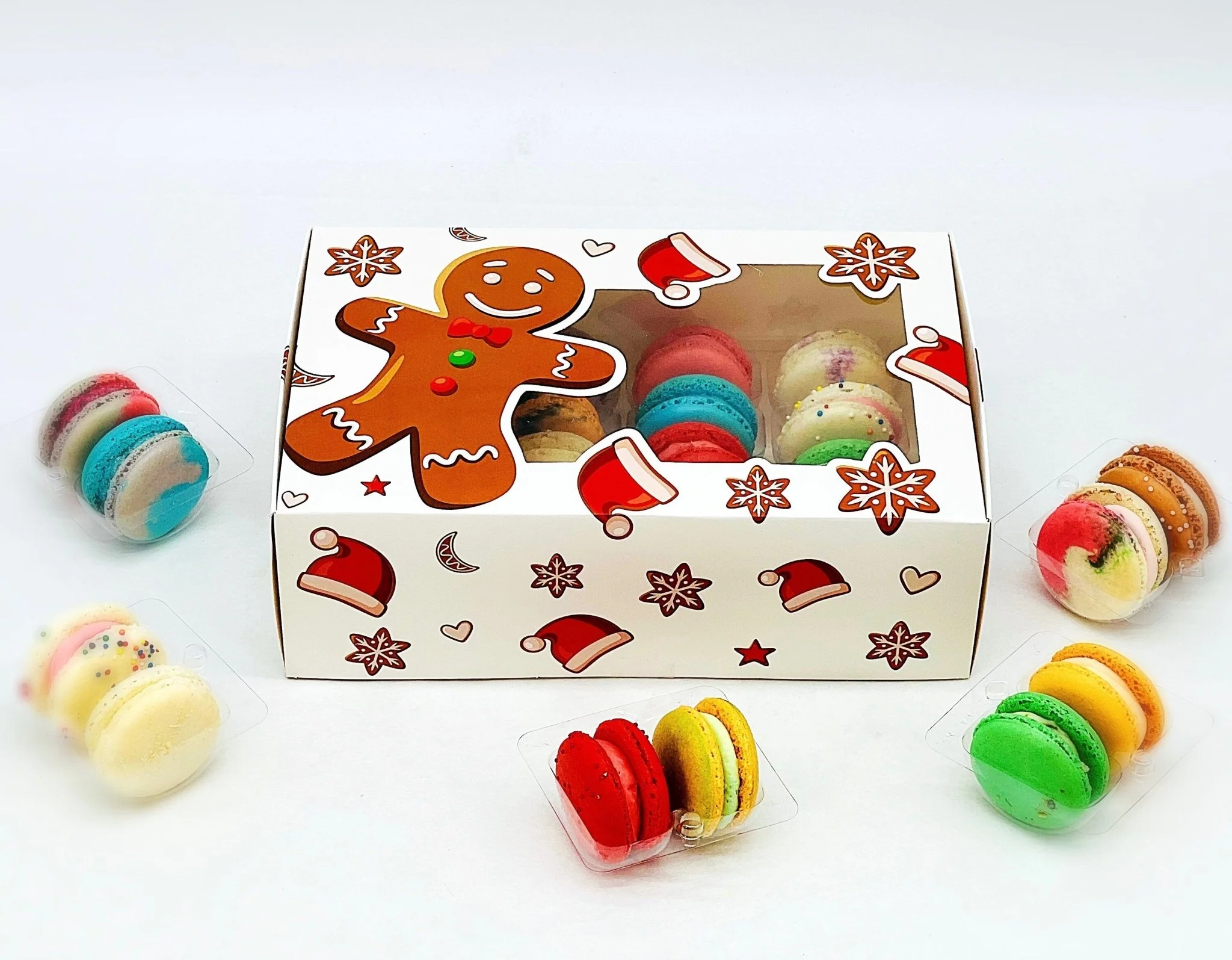 Holiday French Macaron Gift Box | 16 Pack Surprise Me! - Image 3