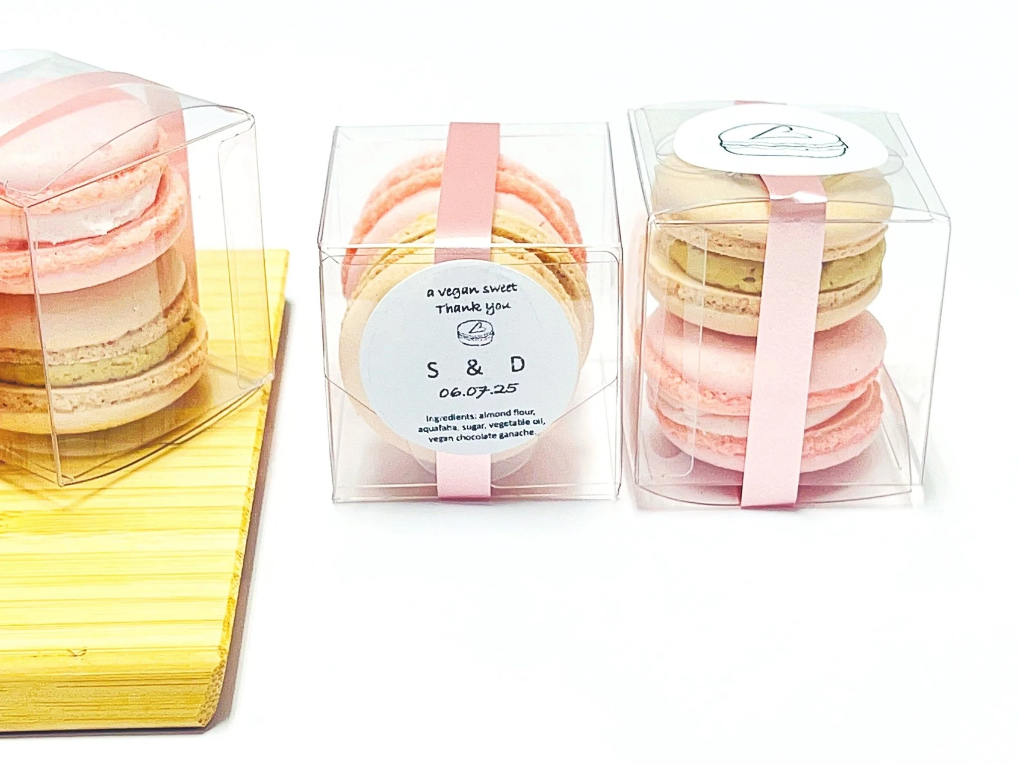 Party Favor Vegan Macaron Gift Box | Pick Your Flavors | (9 Set) - Image 3