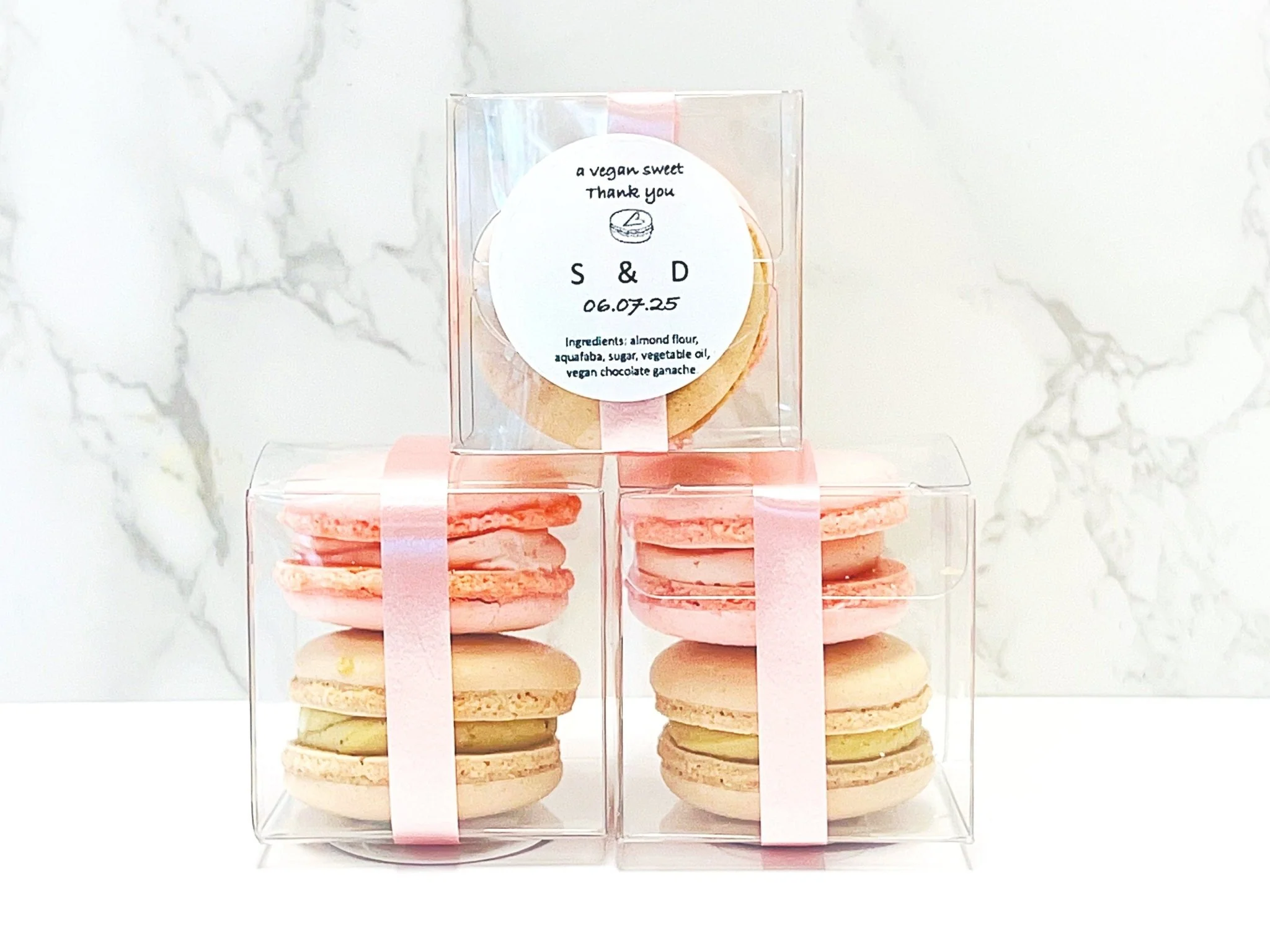 Party Favor Vegan Macaron Gift Box | Pick Your Flavors | (9 Set) - Image 5