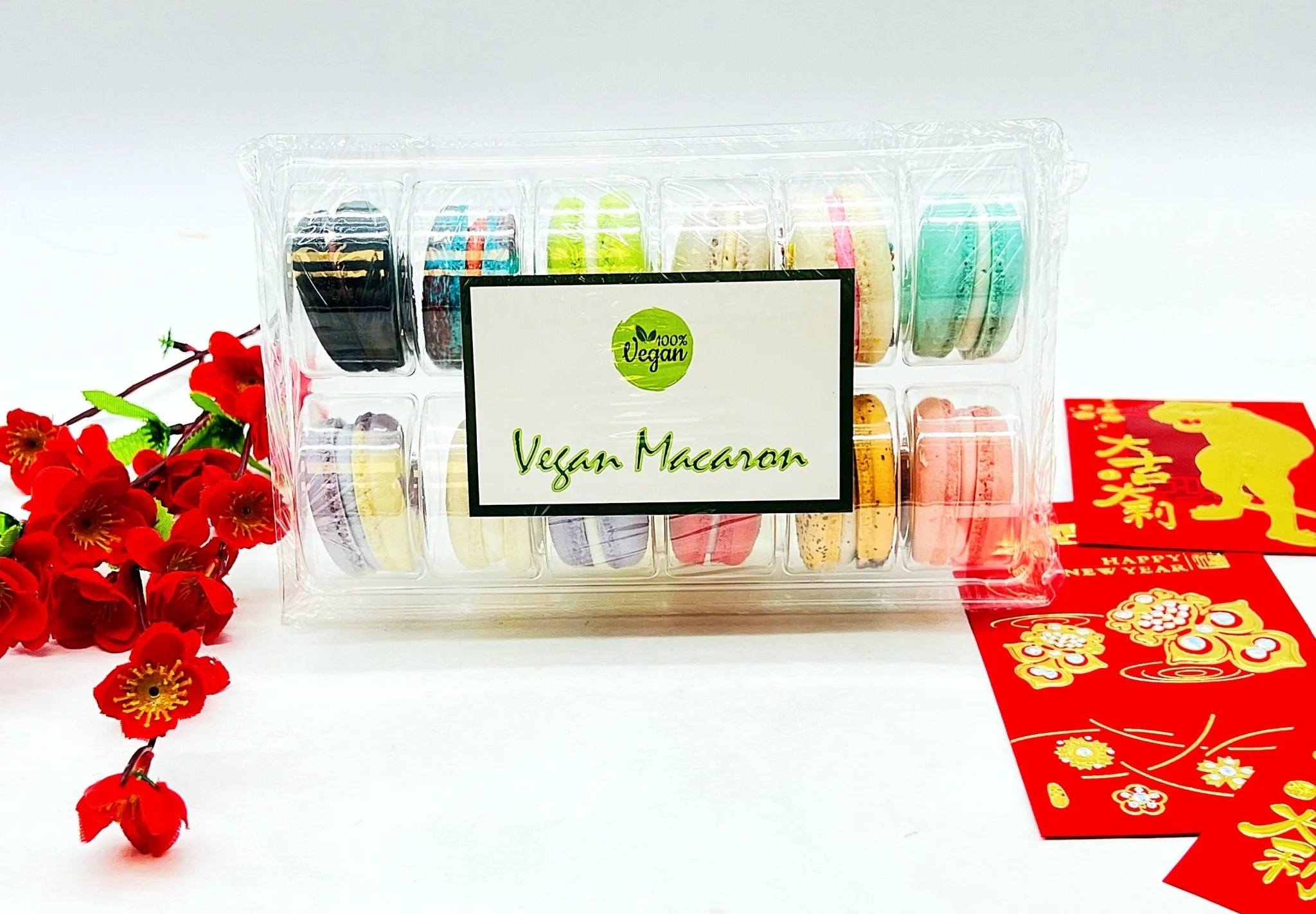 Surprise Me! 12 Pack Vegan French Macarons Set | , Dairy Free | 12 Different Flavors of Fun! - Image 5