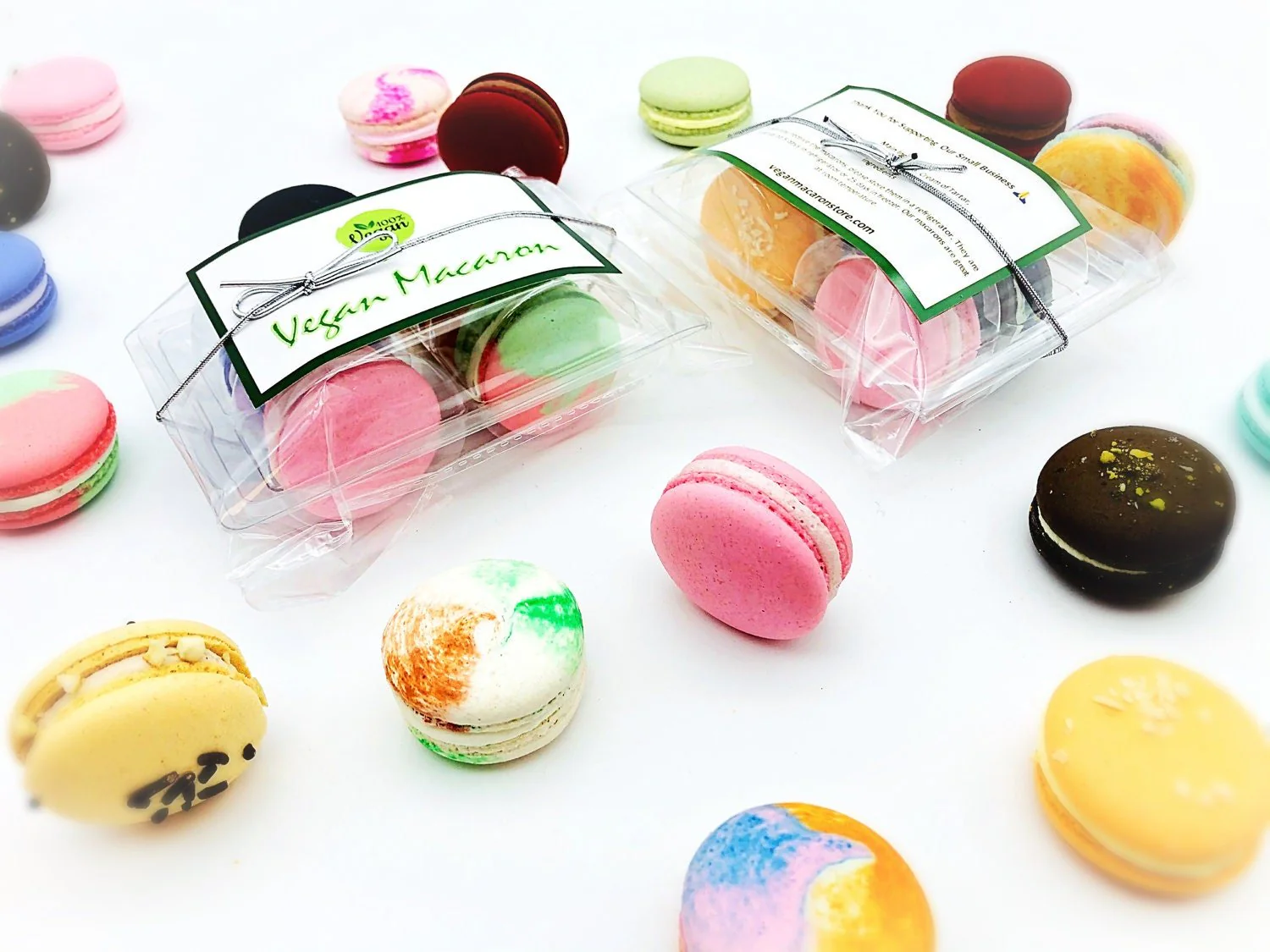 Surprise Me! 4 Pack Vegan French Macarons Set | , Dairy Free - Image 4
